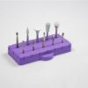 BurButler Amethyst Purple 10 hole base, No Lid, with Burs, Small638