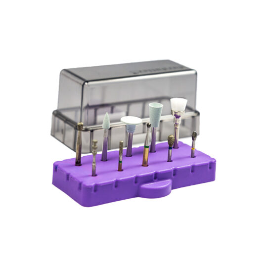 BurButler Amethyst Purple 10 hole base loaded lid off SMALL850_wb