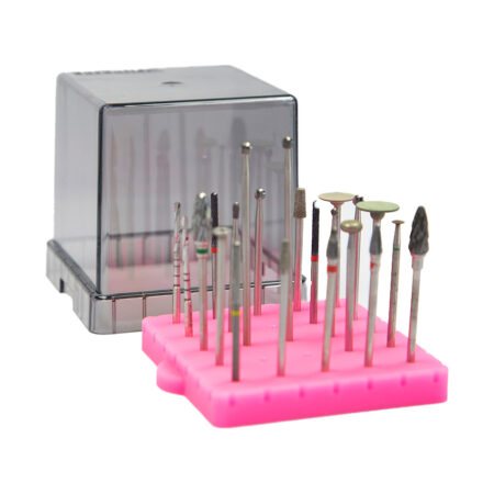 BurButler Ruby Pink 25 hole base with tall burs Lid off small850_wb